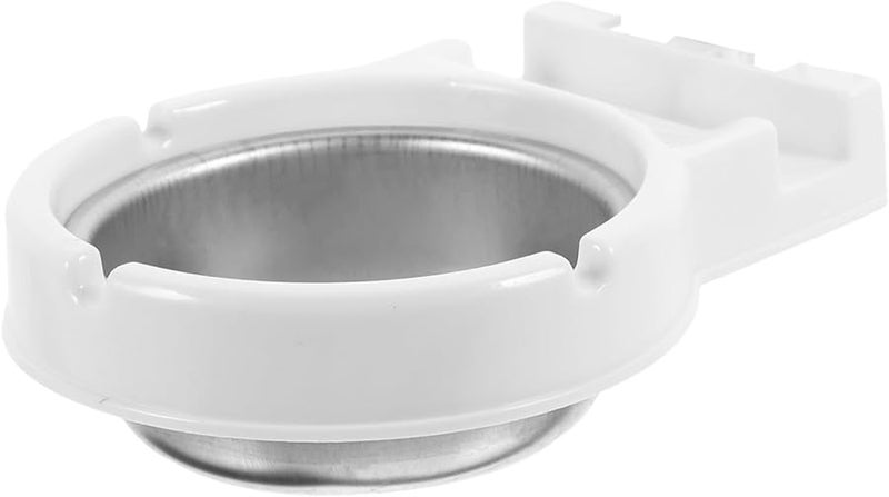 White Wall Mounted Cigar Ashtray Stand Smokeless Outdoor Size 13x10x3 5cm - Image 1